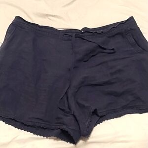 Size 1x navy draw string shorts